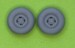 Supermarine Spitfire  4 spoke wheel  - Smooth Tyre (Airfix) ACM-24019
