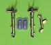 Brass undercarriageSet for Spitfire MKVIII (Airfix) ACM-24023