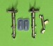 Brass undercarriageSet for Spitfire MKVIII (Airfix) ACM-24023