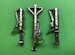 Brass undercarriage Legs for F4 Phantom (Revell) F4 legs