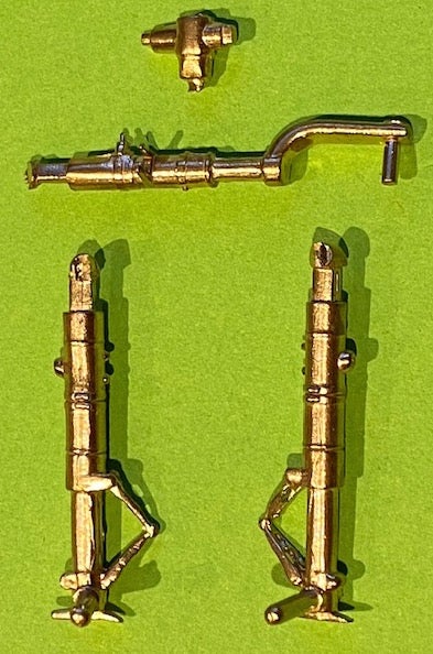 Brass undercarriage Legs for Messerschmitt Me262 (Revell)  ACM-32015