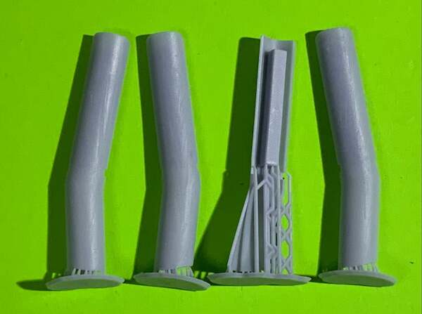 Junkers Ju88 Nightfighter Exhaust Shrouds (Revell)  ACM-32046