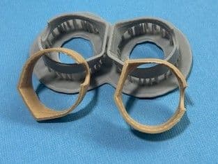 Messerschmitt Bf-109E replacement wheel-well inserts (Hasegawa, Hobby 2000) ACM-32087