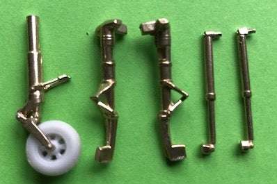 Brass undercarriage Legs Hawker Hunter (Airfix)  ACM-48006