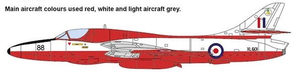 Hawker Hunter T7 Dual Conversion set - Early- with RAF Decals (Airfix) (RESTOCK) ACM-48009a