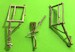 Brass undercarriage Legs for Douglas B26 Invader (ICM) B26 Brass undercarriage