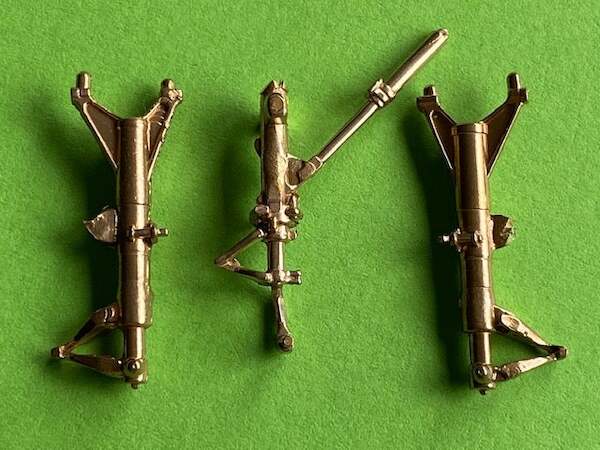 Brass undercarriage Legs for Eurofighter Typhoon (Revell) ACM-48022