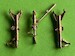 Brass undercarriage Legs for Eurofighter Typhoon (Revell) P38 Brass undercarriage