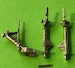 Brass undercarriage Legs De Havilland Vampire MK5/MK9 (Airfix) ACM-48040