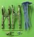 Brass undercarriage Legs Avro Lancaster (Hong Kong) ACM-48041