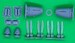 De Havilland Hornet corrected engine cowlings, spinners, props and exhausts (AZ Models) ACM-72015