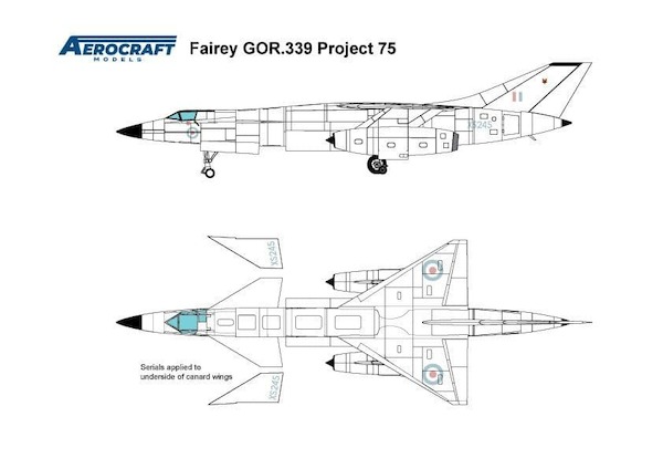 Fairey Tactical Strike Aircraft GOR.339 Project 75 'lo-viz' ACMK14401