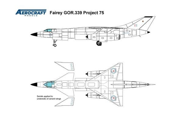 Fairey Tactical Strike Aircraft GOR.339 Project 75 'lo-viz'  ACMK7201