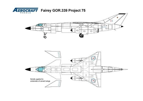 Fairey Tactical Strike Aircraft GOR.339 Project 75 'lo-viz' ACMK7201