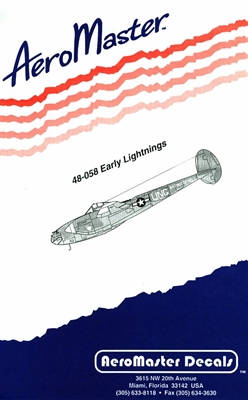 Early P38 Lightnings (P38E, P38F, P38H) AMD48-058