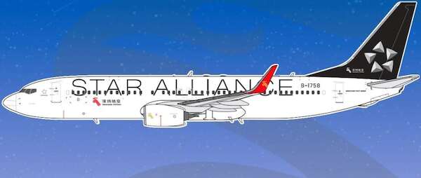 Boeing 737-800 Shenzhen Airlines Star Alliance B-1758  HA7380025
