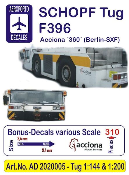 Schopf F396 Aircraft Tug (Berlin SXF Airport 'Acciona '360') Ad2020005