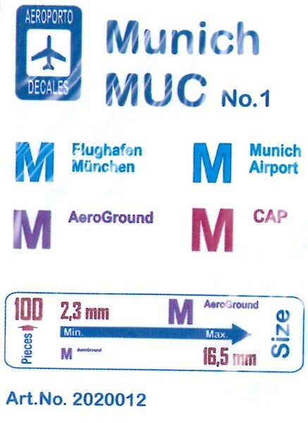 Munich MUC - No. 01 Airport Logo - alt Ad2020012