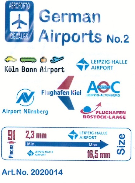 German Airports Logos No. 02  Ad2020014