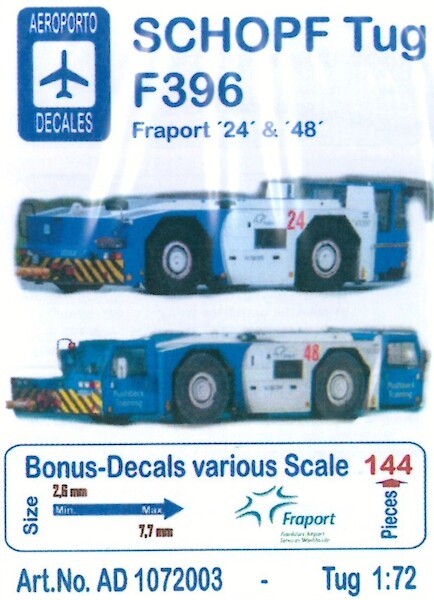 Schopf F396 Aircraft Tug (Frankfurt Airport '24'and '48') AD1072003