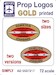 Prop Logos Gold Printed Two Sizes, two versions (Hamilton Standard) Ad5507217