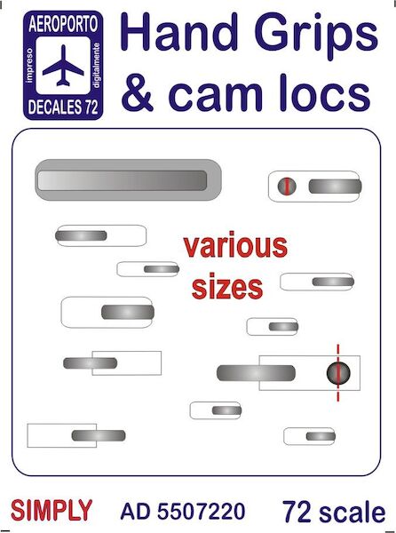 Hand Grips and Cam locks in various sizes  Ad5507220