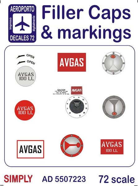 Filler caps and markings various sizes Ad5507223