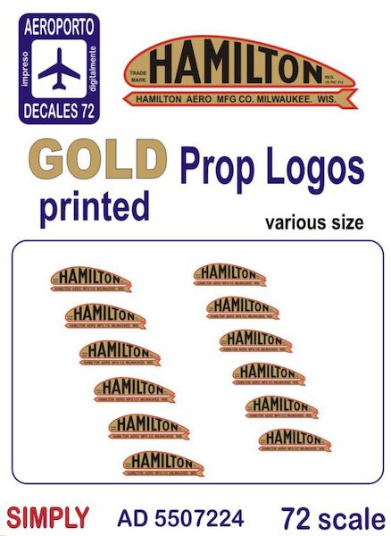 Prop Logos Gold Printed (Hamilton Standard) Ad5507224