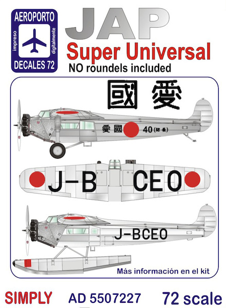 Fokker Super Universal (Japan Airlines) Ad5507227