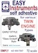Easy instruments - self adhesive. For Various twin engine types Ad5507297