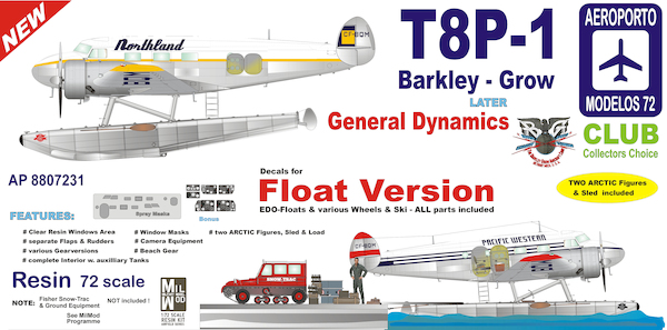 Barkley Grow T8P-1 - Wheel, Ski and Float Versions (Nortthland, Pacific Western) AP8807231