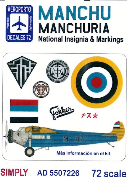 Manchu/Manchuria National Insignia & Markings Ad5507226