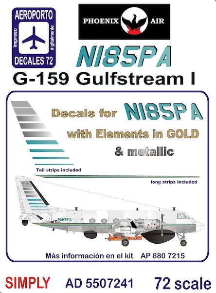 Grumman G-159 Gulfstream I( Phoenix N185 - Gold Print) AD5507241