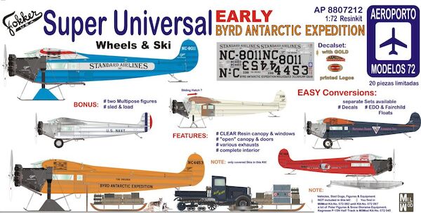 Fokker Super Universal - EARLY - Byrd Antarctic Expedition (RESTOCK) AP8807212