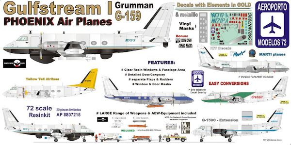 Grumman G159 Gulfstream I (PHOENIX Air Planes) (10 kits only) AP8807215