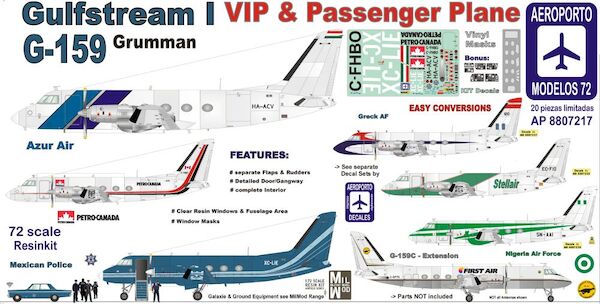Grumman G-159 Gulfstream I VIP & Passenger Plane (10 kits only)  AP8807217