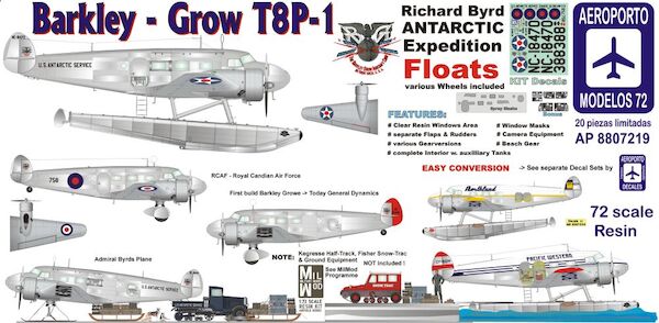 Barkley Grow T8P-1  - Wheel, Ski  & Float Version (Richard Byrd, RCAF)  (NEW STOCK)  AP8807219
