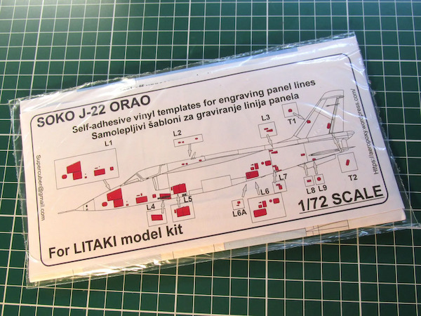 Soko J 22 ORAO panel lines scribing set for LITAKI kit  j22panels