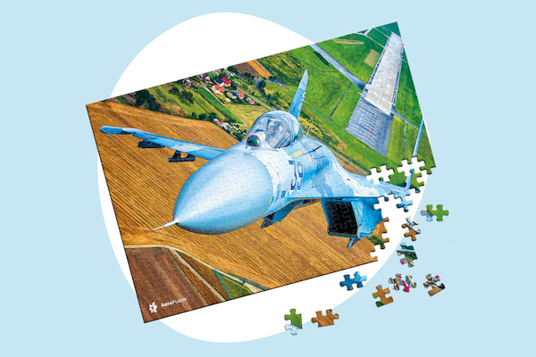 Jigsaw puzzle: Sukhoi Su-27 of the Ukrainian Air Force 1000 pieces PUZ SU27
