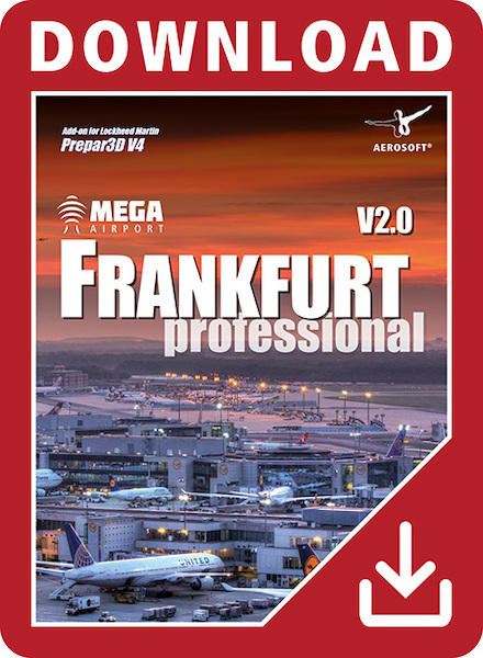 EDDF-Mega Airport Frankfurt V2.0 professional (Download version) 14163-D