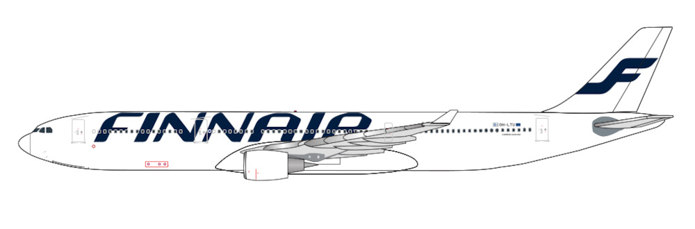 Aether Model FIN125107 Airbus A330-300 Finnair OH-LTU