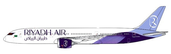 Boeing 787-9 Dreamliner Riyadh Air HZ-RXAA RXI126108