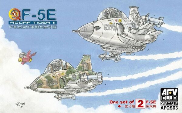 ROCAF F5E Tiger II Eggplane (2 kits included) AFQ003