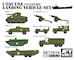 USA WWII Landing vehicle set for LST-1 AR73516