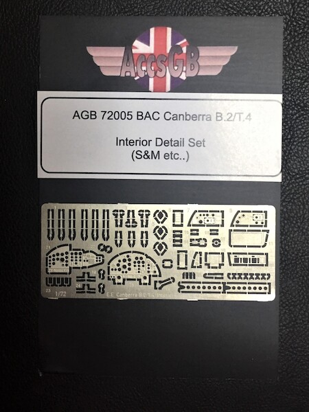 Detailset BAC/EE Canberra B.2/T.4 Interior Detailing Set (for S&M and Mikro Mir kits)  AGB72005