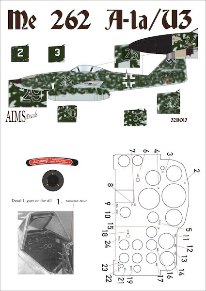 Messerschmitt Me262A-1a/U3  32D013