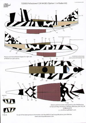 Felixstowe F2A N4283 camouflage 32D020