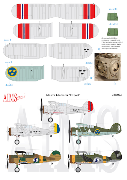 Gloster Gladiator "Export"  32D023
