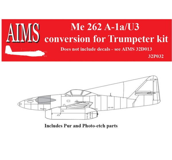 Messerschmitt Me262A-1a/U3 Conversion (Trumpeter)  32P032