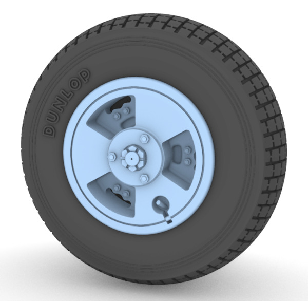 De Havilland Vampire Block Tread wheels set (Airfix) 32P049